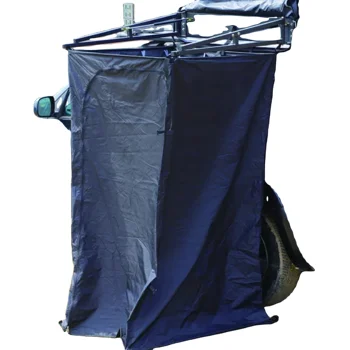 Outdoor Camping Toilet Tent - 軽量サマーシャワーテント 4x4 アウトドアキャンプ用アルミフレームプライバシー付きトイレシャワーテント 車載用