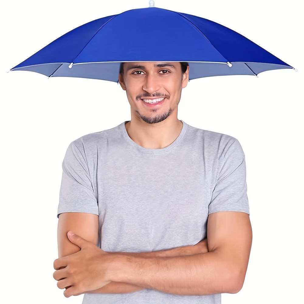 Outdoor Camping Hat - 伸縮性のあるヘッドバンド傘帽子、UVカットハンズフリー日よけ帽子、釣り、キャンプ、ガーデニング、アウトドアに最適