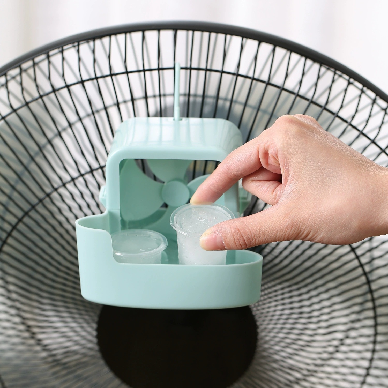 Outdoor Camping Air Conditioner - クリップ式アイス冷却ファン、夏用ポータブルエアコン - デスク、キャンプ、アウトドア必需品、個人用蒸発式エアコン