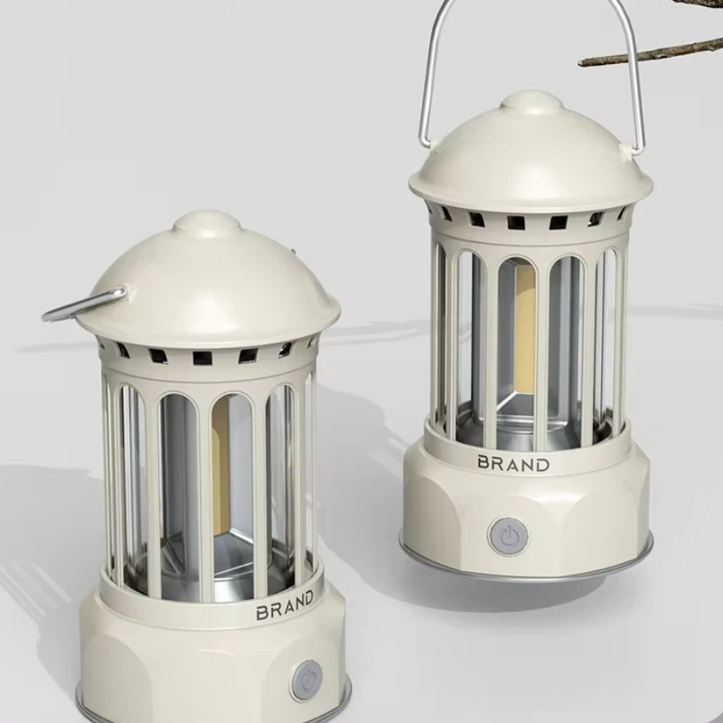 Battery Outdoor Camping - 汎用レトロ屋外キャンプランタンポータブル Cob テントライト無段階調光タイプ C 高速充電長期耐久性キャンパーへのギフトに最適