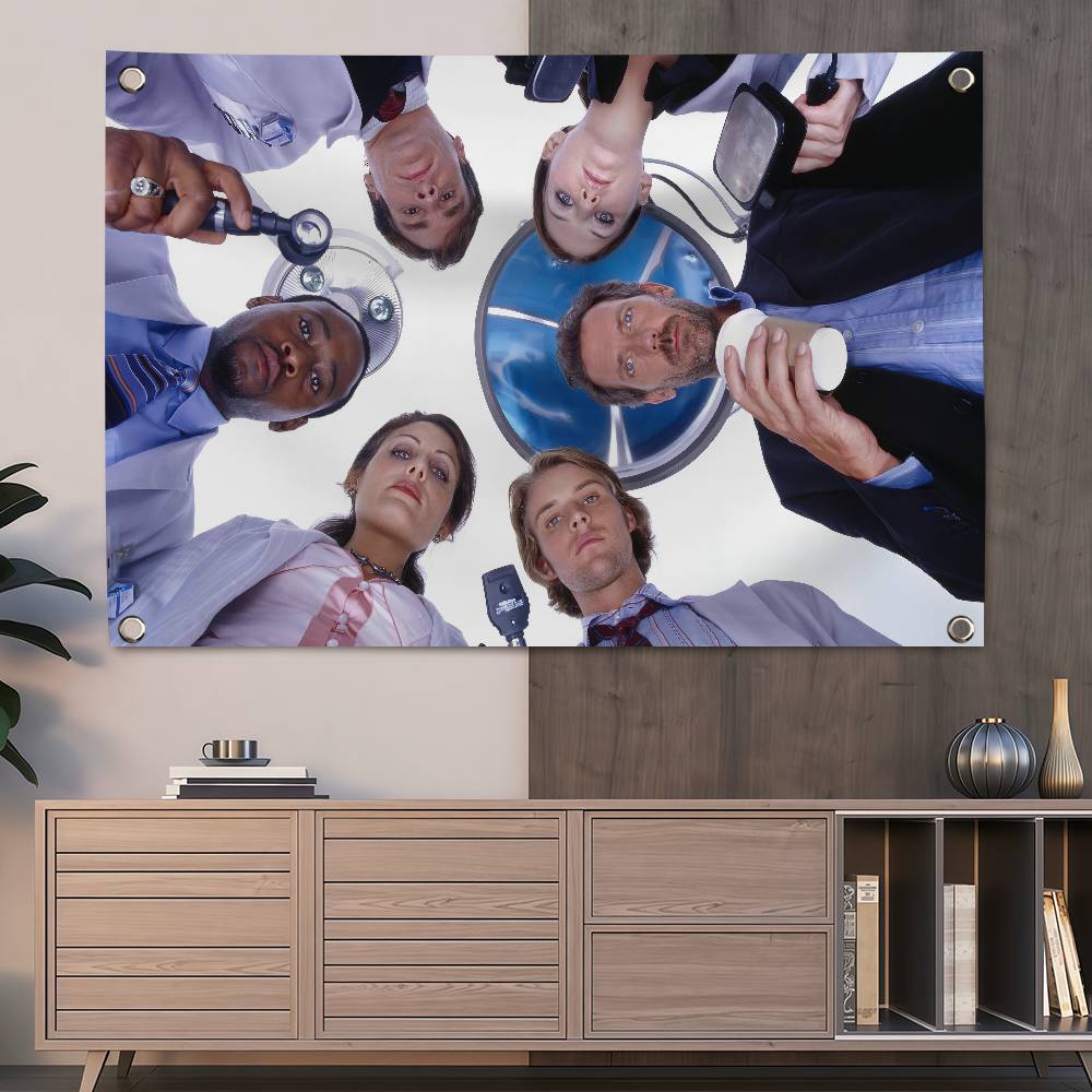 Outdoor Camping Tv - ホットテレビ H-House MD 150x200cm 60x90cm 旗装飾屋外ピクニックパーティーホームキャンプパーティーアート吊り下げバナー
