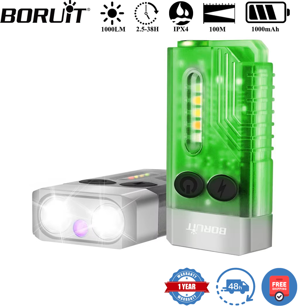 Outdoor Camping Glamping - BORUiT V10 キーホルダー UV LED EDC