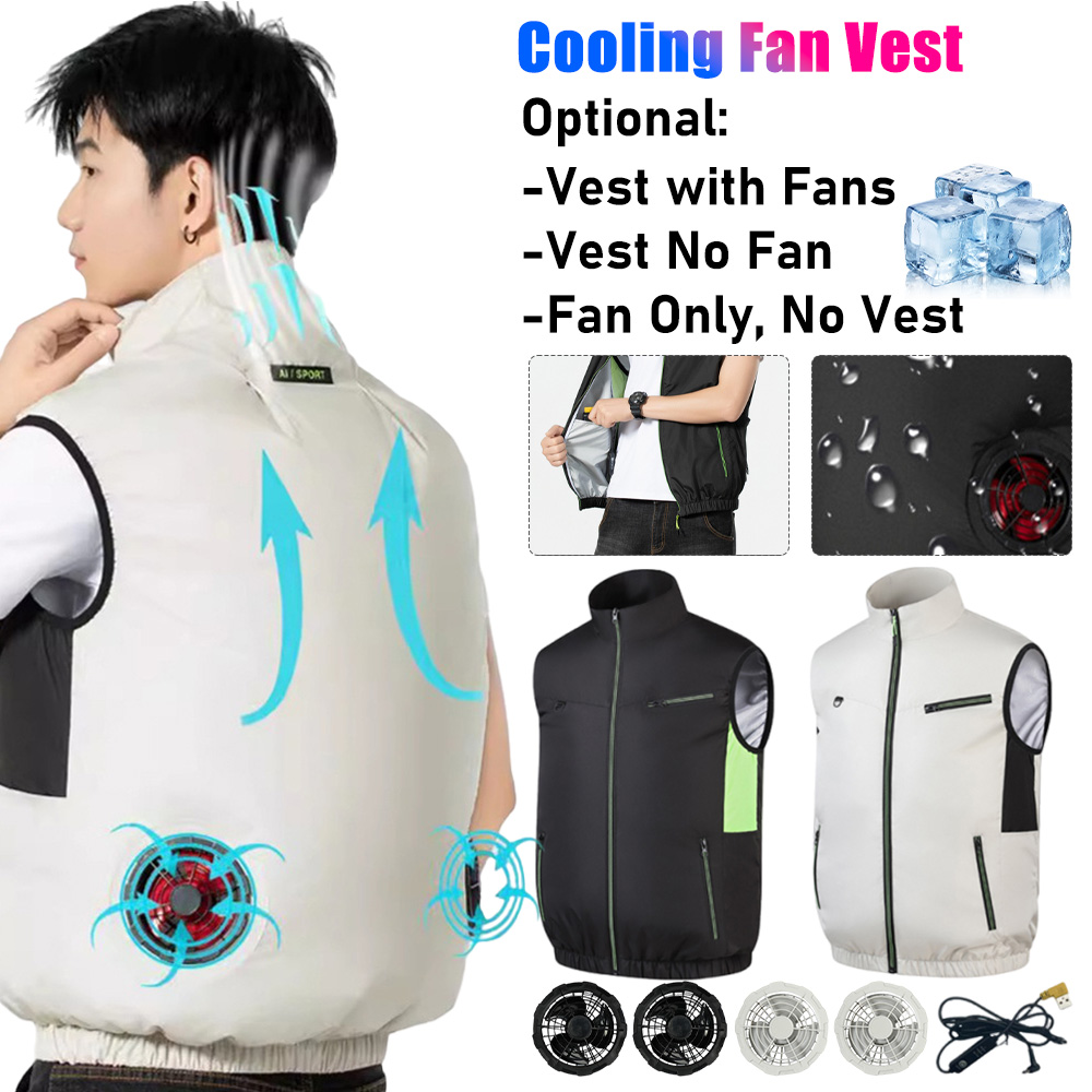 Outdoor Camping Air Conditioner - 2025年冷却ファンベスト エアコン服 アイスファンベスト メンズ レディース 作業