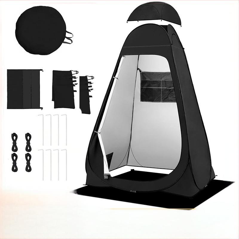 Outdoor Camping Toilet Tent - ポップアップ式プライバシートイレ兼更衣室テント、キャリーバッグ付き、ハイキングや釣りに最適なインスタント更衣室、キャンプ用バスルーム