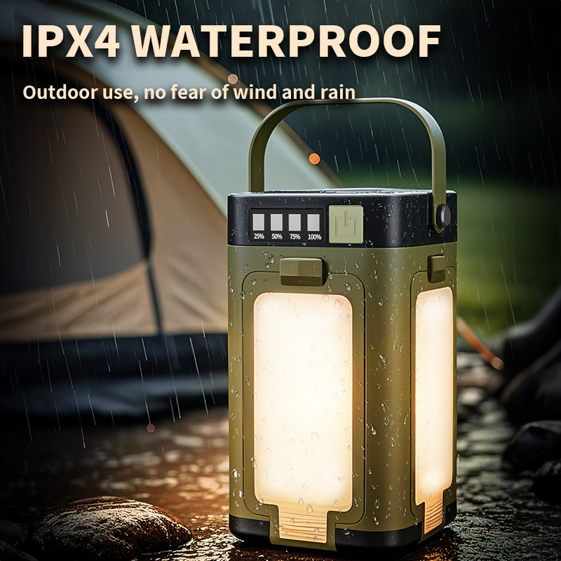 ソーラー充電式折りたたみ式2000mAhパワーバンク付き屋外 - Outdoor Camping Lamp のレビューと価格