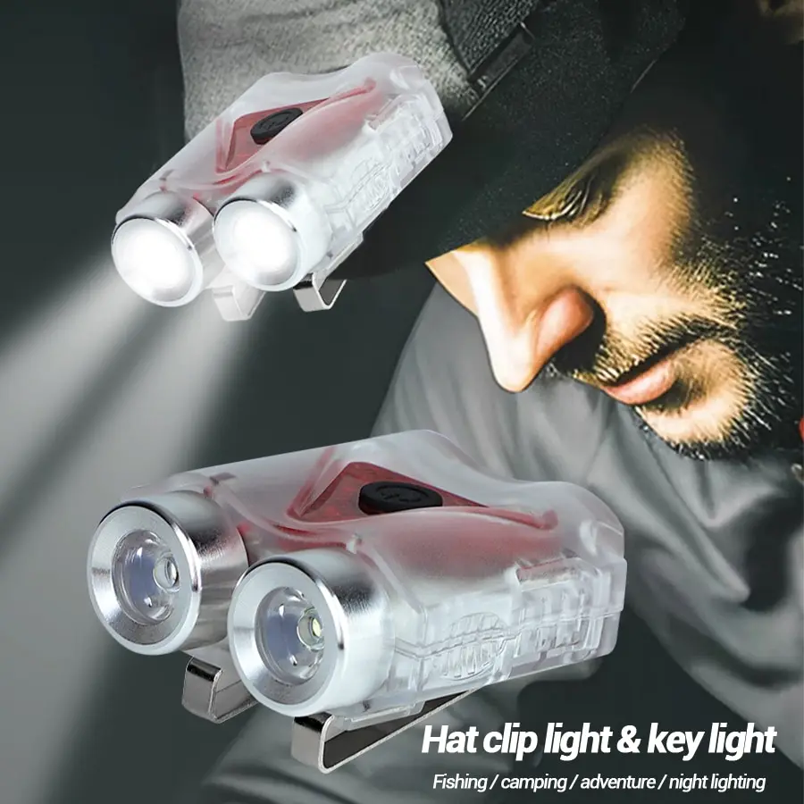 充電式ハンズフリーLEDヘッドランプ、防水キーチェーンマグネ - Outdoor Camping Hat のレビューと価格