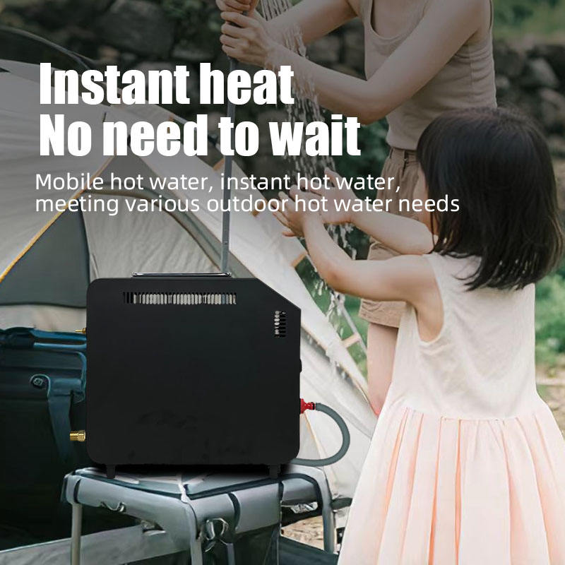 ポータブルプロパンタンクレス給湯器、充電式DC12Vバッテリ - Battery Outdoor Camping のレビューと価格