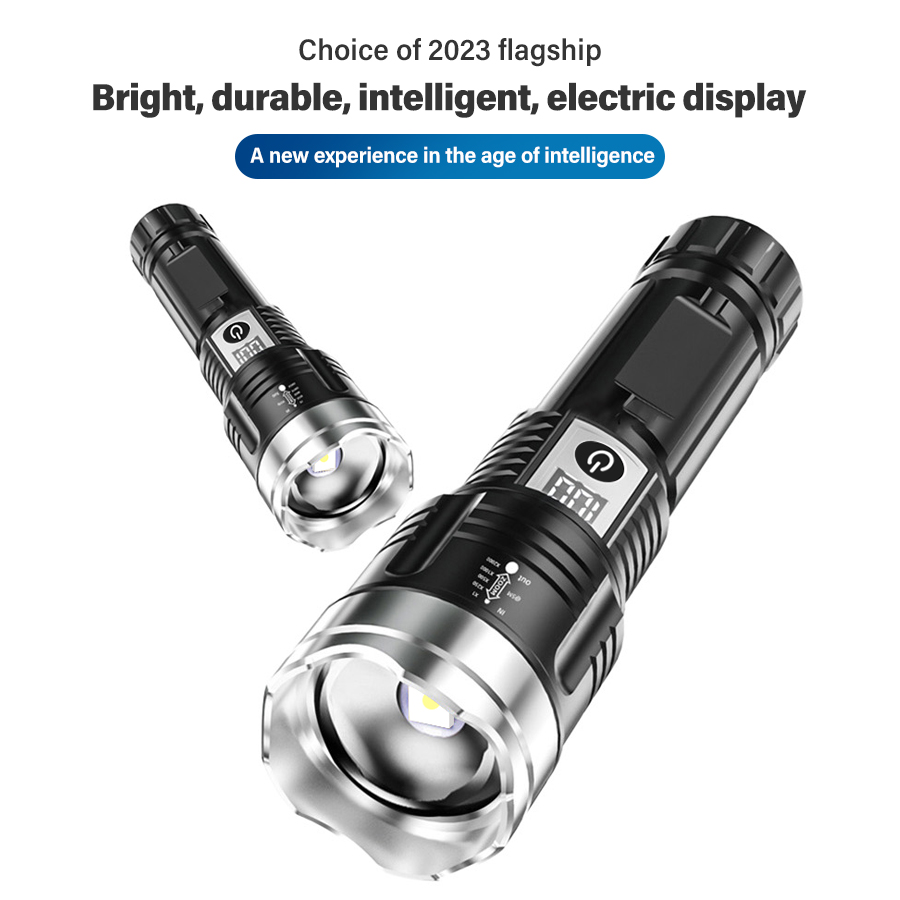 ハイパワー 200000LM LED 懐中電灯内蔵バッテリー - Battery Outdoor Camping のレビューと価格
