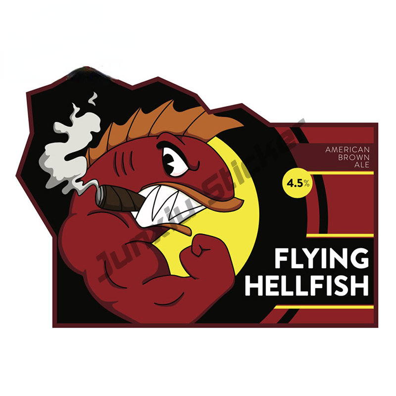 Hellfish-車のビニールステッカー,トランク,フロント - Outdoor Camping Logo のレビューと価格