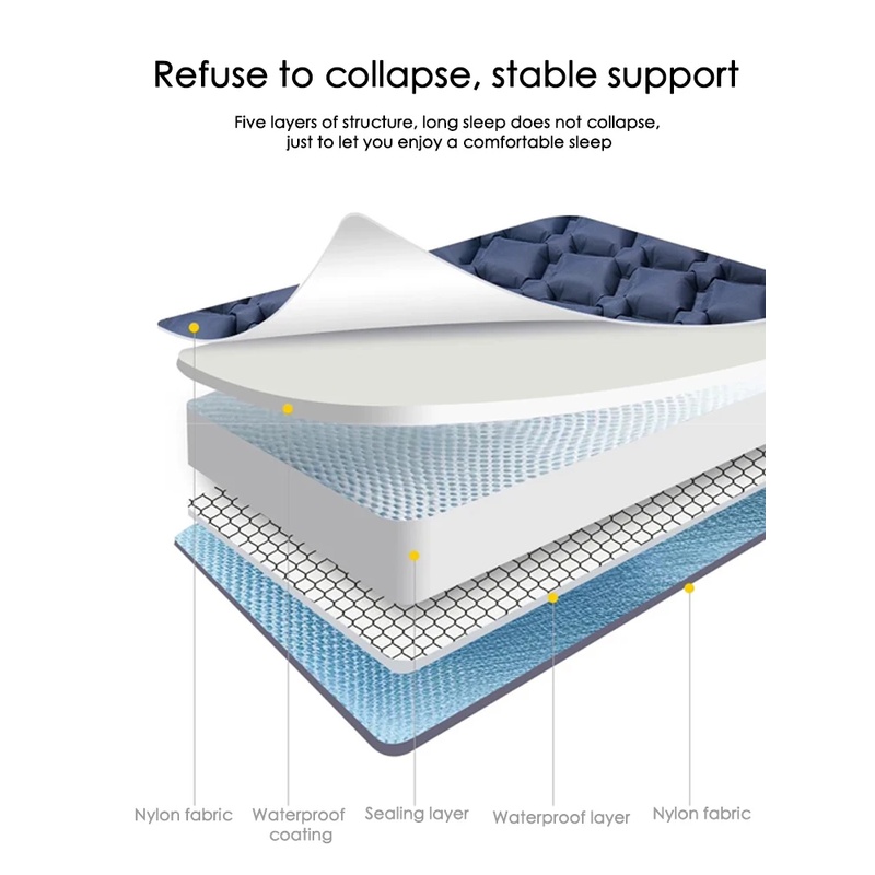 アウトドアキャンプ用スリーピングパッド 折りたたみ式スリープ - Camp Pillow Compressible のレビューと価格