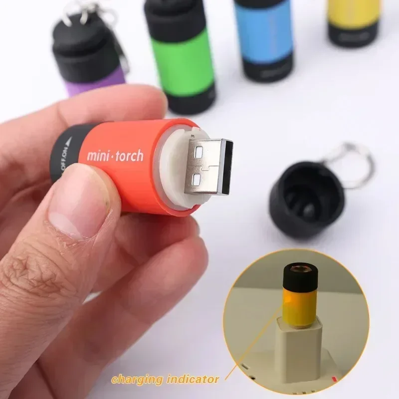 USB充電式LED多機能強力ライトポケットキーホルダー懐中電 - Outdoor Camping Glamping のレビューと価格