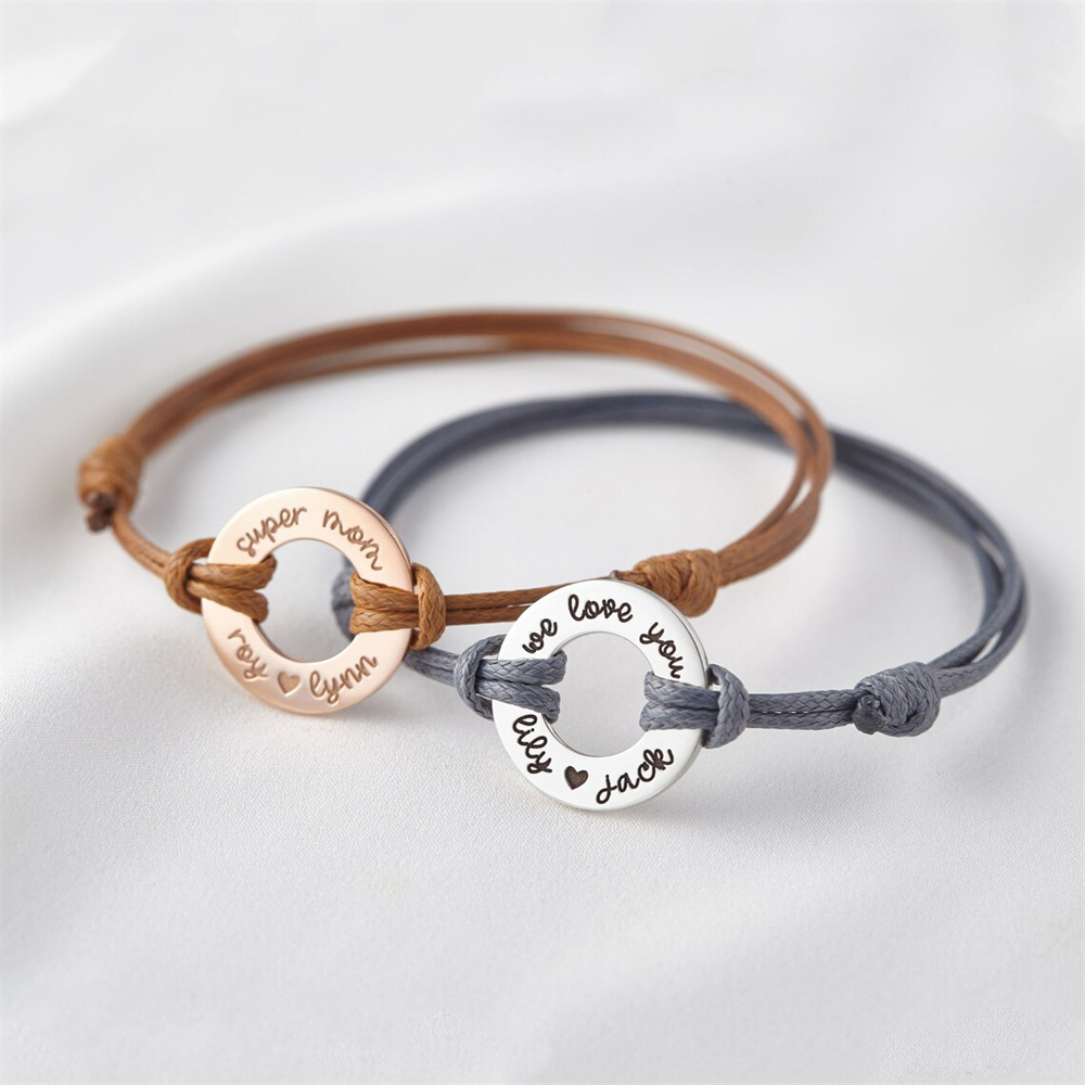 女性用のパーソナライズされたロープブレスレット,12色の調整 - Paracord Bracelet のレビューと価格