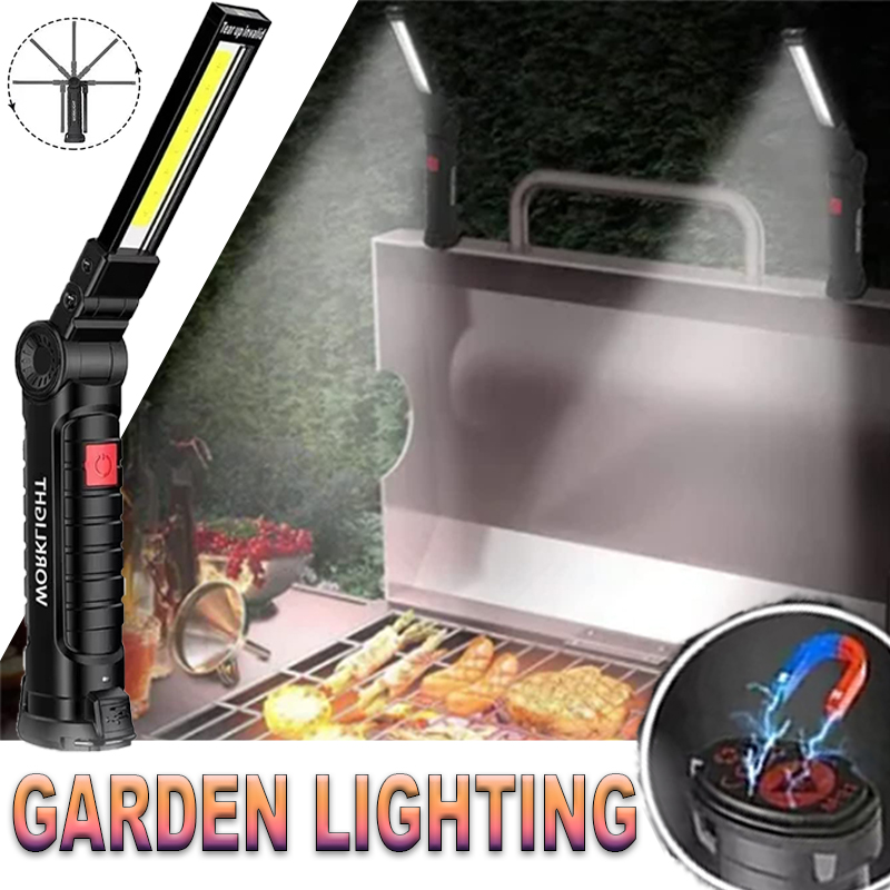 ポータブル LED 懐中電灯 磁気フック付き 屋外修理作業灯 - Outdoor Camping Lamp のレビューと価格