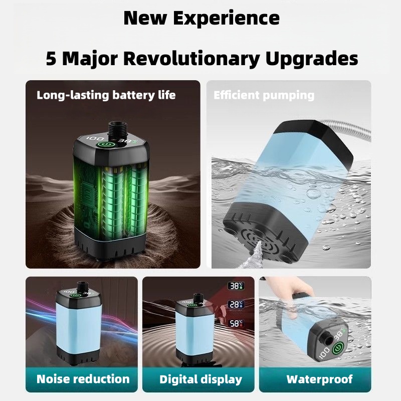 ポータブル屋外電気シャワーユニット、長時間バッテリー駆動、キ - Battery Outdoor Camping のレビューと価格