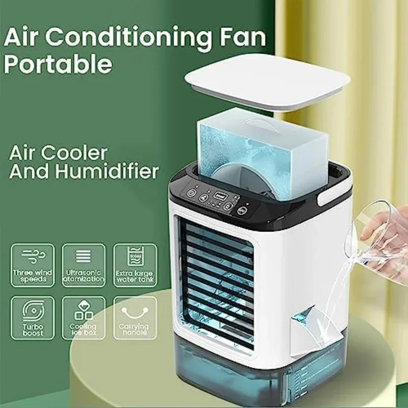2025年最新 ポータブルミニエアコンファン 3段階風量調節 - Outdoor Camping Air Conditioner のレビューと価格