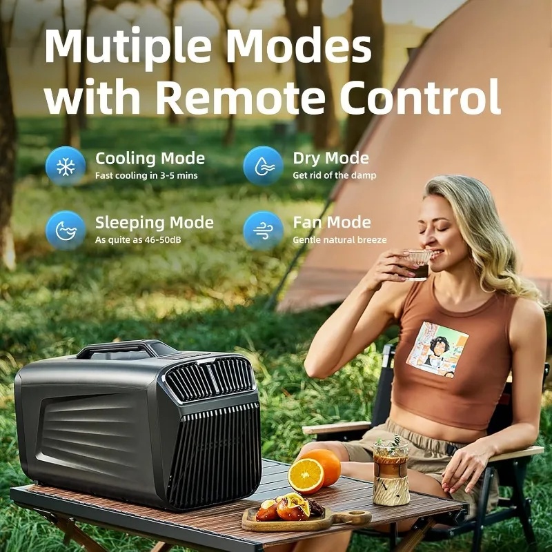 5200BTU ポータブルエアコン テント用 低電力500W - Outdoor Camping Air Conditioner のレビューと価格