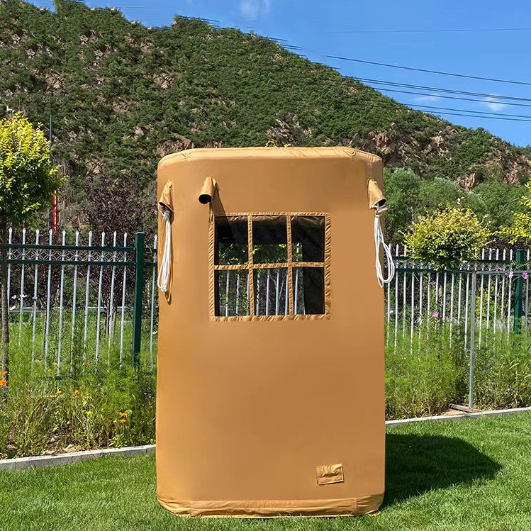 二層構造サウジアラビア製生地四季対応防水インフレータブルテン - Outdoor Camping Toilet Tent のレビューと価格