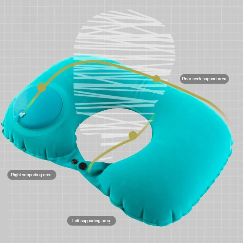車用ポータブル首保護U字型圧縮インフレータブル枕、屋外昼寝、 - Camp Pillow Compressible のレビューと価格