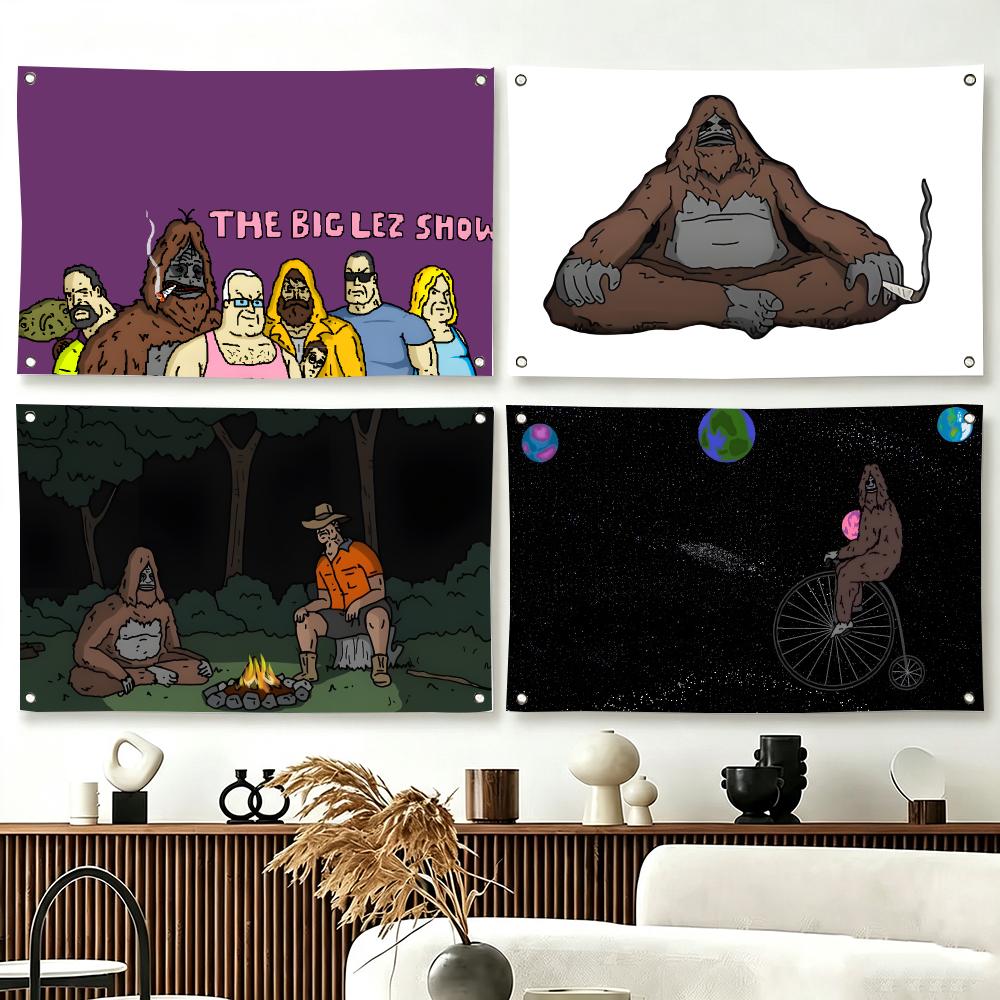 カートゥーンT-The B-Big Lez Showの旗 リ - Outdoor Camping Show のレビューと価格