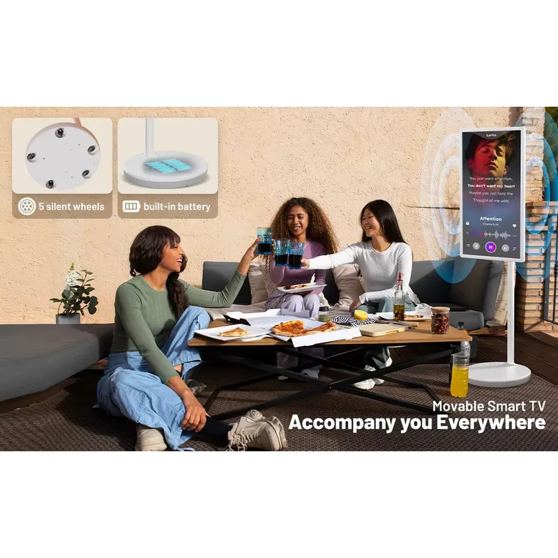 24インチ ポータブルモバイルテレビ スマートトラベル キャ - Outdoor Camping Tv のレビューと価格