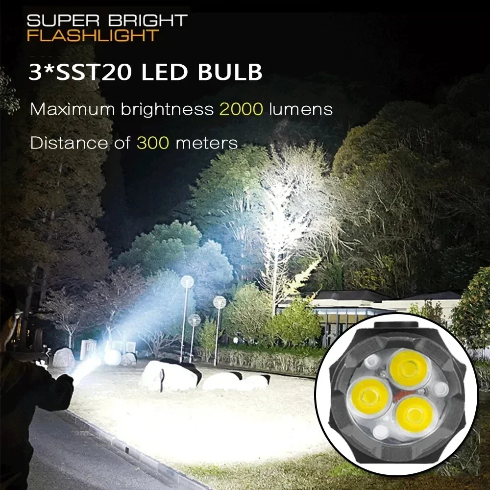 強力なミニ LED 懐中電灯超高輝度アルミポケットトーチ充電 - Outdoor Camping Glamping のレビューと価格