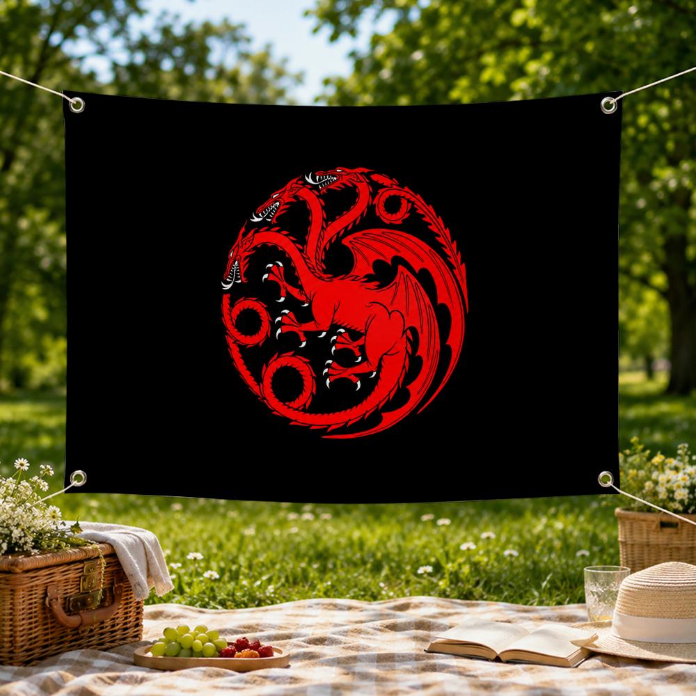 TV「ハウス・オブ・ザ・ドラゴン」フラッグ 壁掛け旗 バナー - Outdoor Camping Tv のレビューと価格