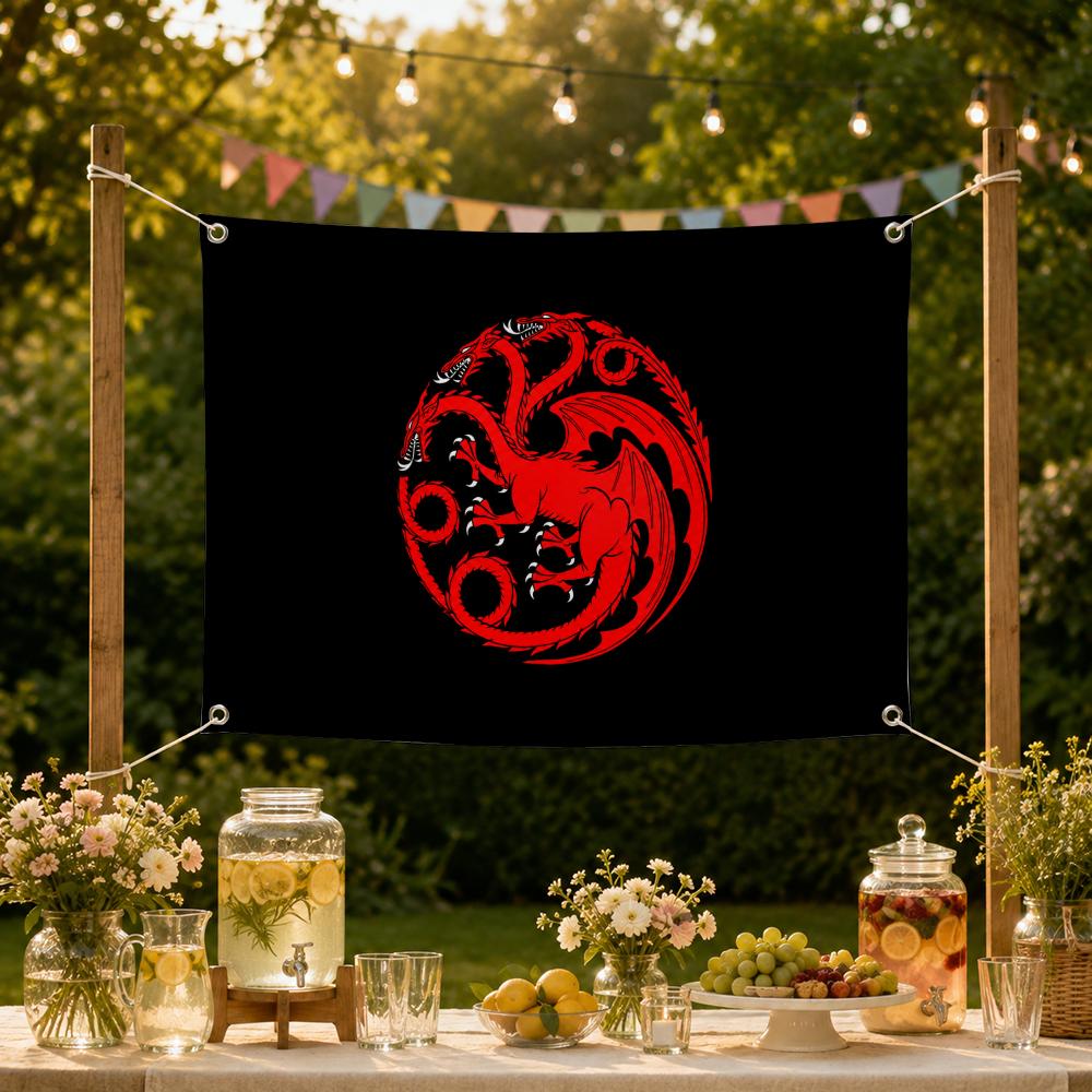 TV「ハウス・オブ・ザ・ドラゴン」フラッグ 壁掛け旗 バナー - Outdoor Camping Tv のレビューと価格