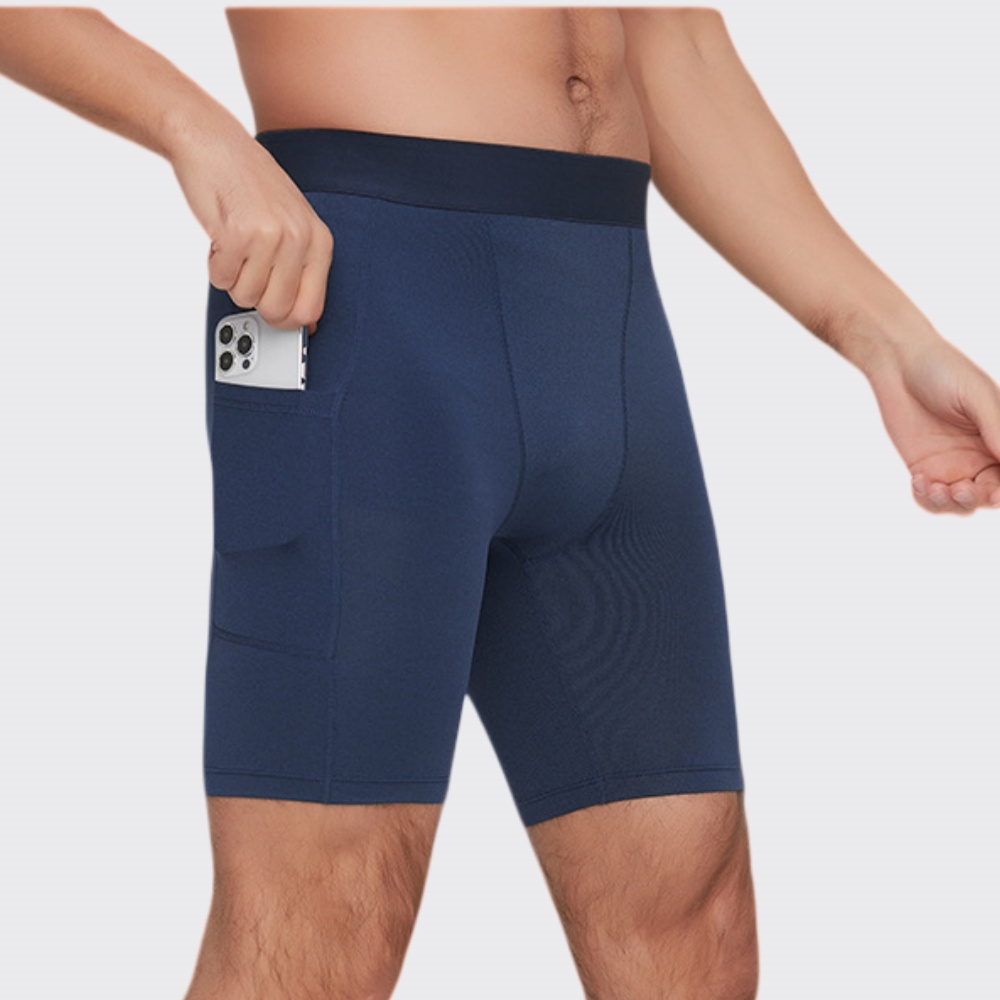 男性ボディービルショーツフィットネスワークアウトジムジョギン - Outdoor Camping Logo のレビューと価格
