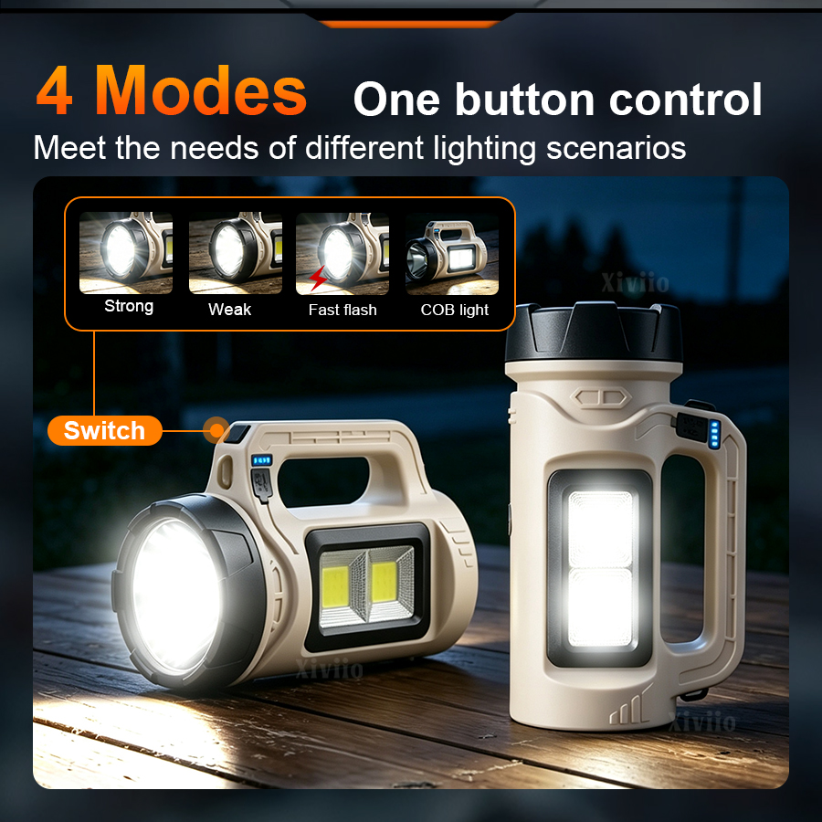 マルチシーンハンドヘルド LED トーチソーラー Type- - Battery Outdoor Camping のレビューと価格