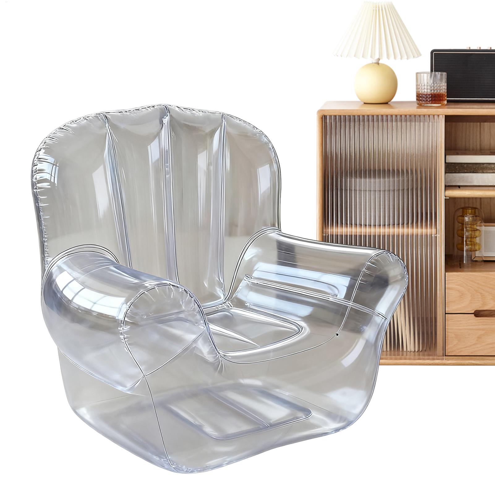 厚みのある透明なソファ PVC インフレータブルソファ キャ - Outdoor Camping Recliner のレビューと価格