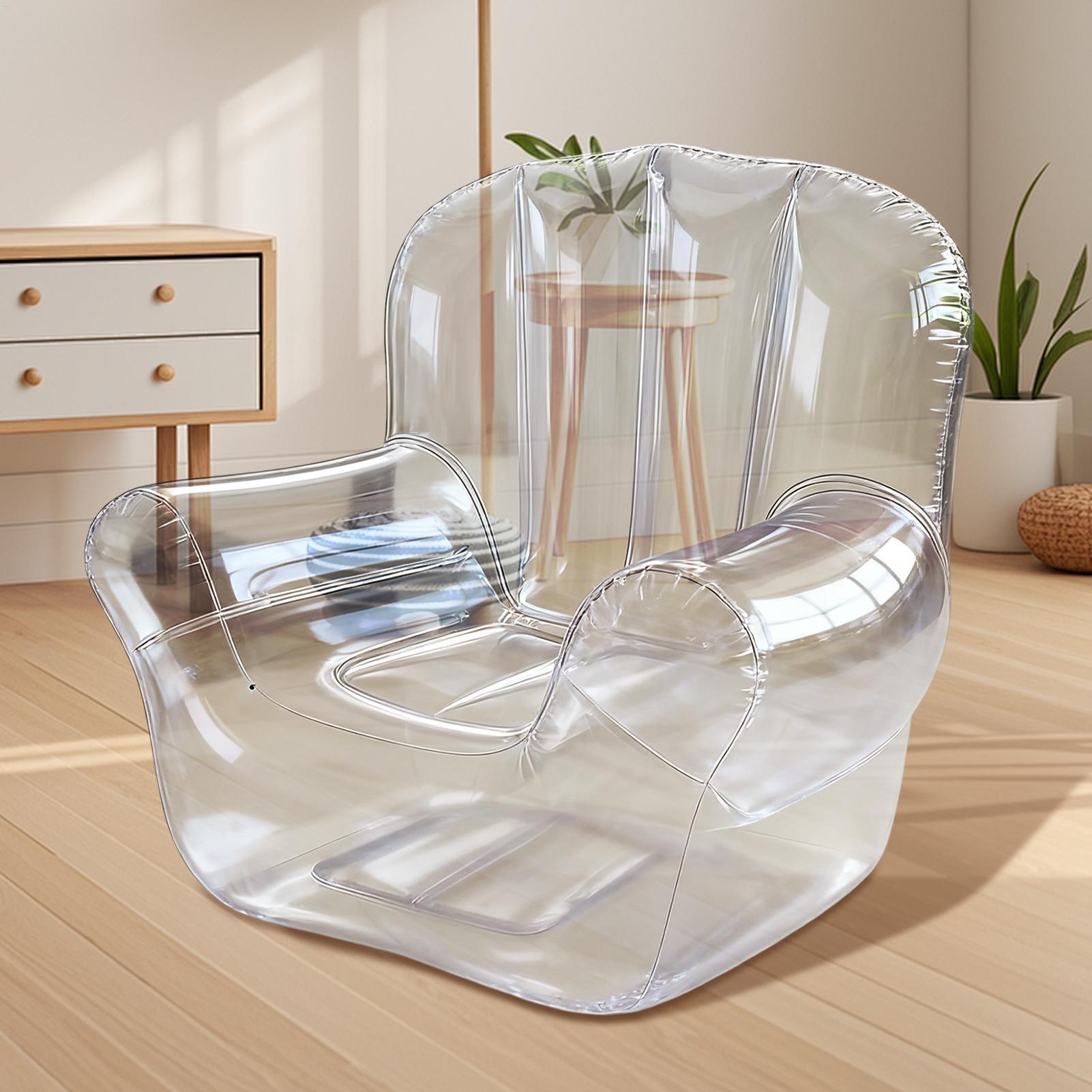 厚みのある透明なソファ PVC インフレータブルソファ キャ - Outdoor Camping Recliner のレビューと価格
