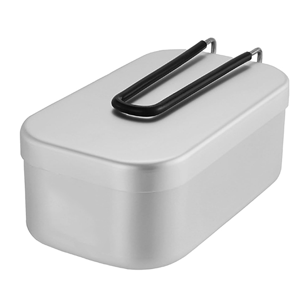 800 ミリリットルアルミ弁当箱屋外キャンプ調理器具食器折り - Outdoor Camping Dining Set のレビューと価格