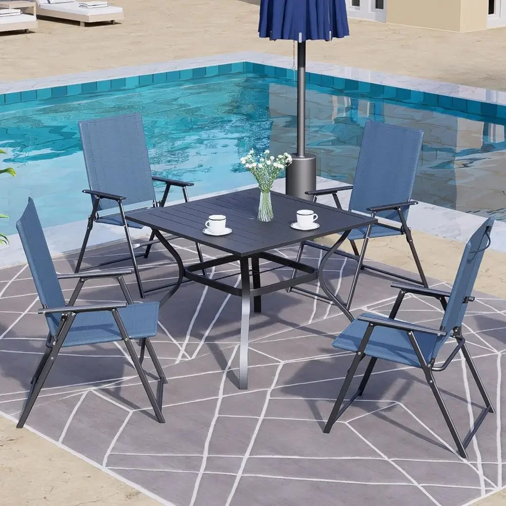 アームレスト付き4ピースパティオダイニングセット - 屋外、 - Outdoor Camping Dining Set のレビューと価格