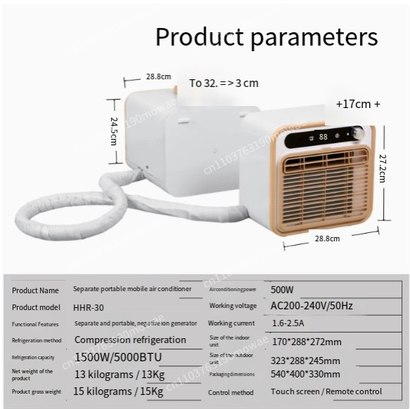 ポータブルキャンプテント用エアコン、分割式モバイルエアコン、 - Outdoor Camping Air Conditioner のレビューと価格