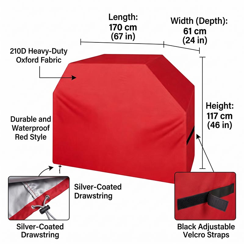 210D BBQカバー 防塵 防水 厚手 アウトドア グリル - Outdoor Camping Trolley のレビューと価格
