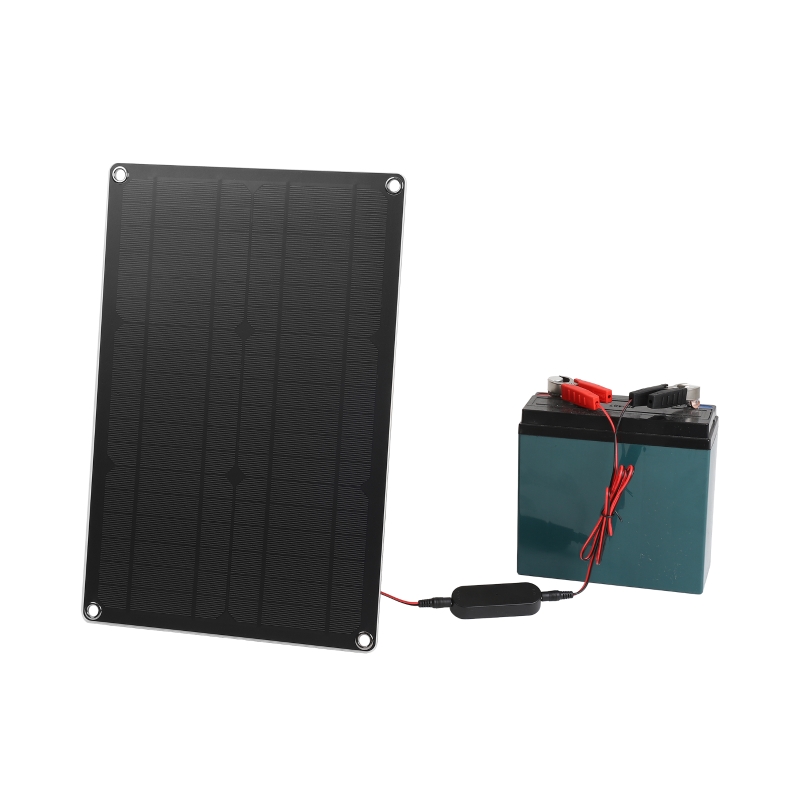 20 ワット太陽電池トリクル充電器 12V 防水ソーラーパネ - Battery Outdoor Camping のレビューと価格