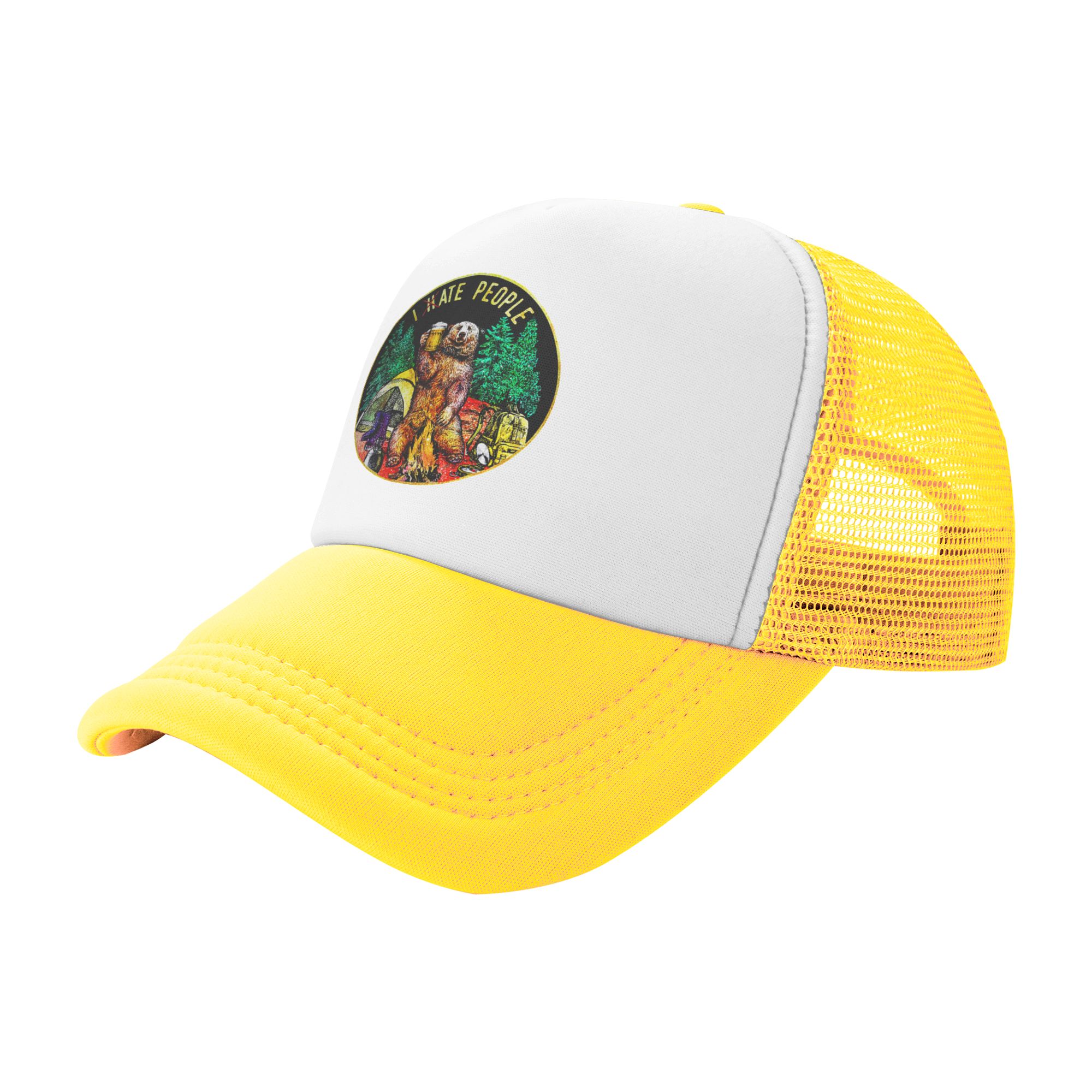 I Hate People Bear キャンプ野球帽 アウト - Outdoor Camping Hat のレビューと価格