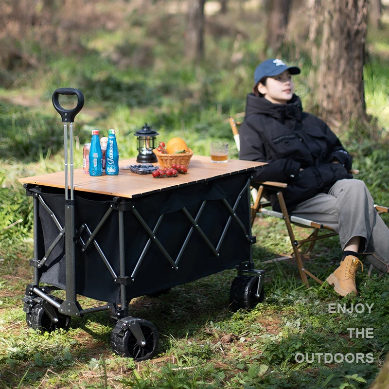 MOEYE キャンプトロリー 220L 大容量折りたたみワゴ - Outdoor Camping Trolley のレビューと価格
