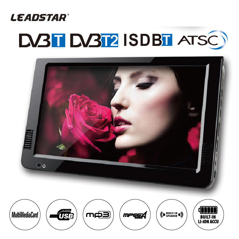 10インチポータブルLEDテレビ 1920x1080 FHD - Outdoor Camping Tv のレビューと価格