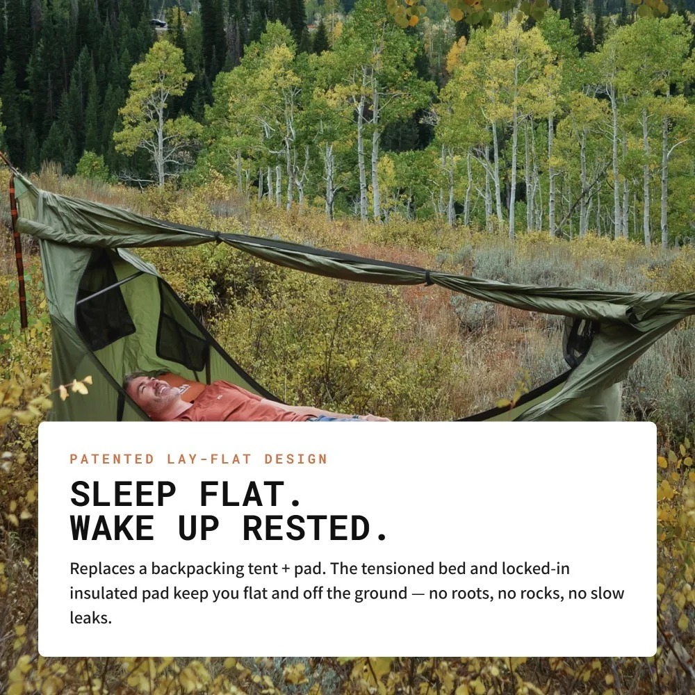 蚊帳付きフラットハンモック スイングキャンプテント 屋外用  - Outdoor Camping Mosquito Net のレビューと価格