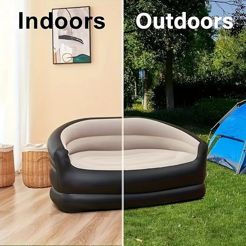 屋外用ポータブルインフレータブルベッド、ラウンジダブルソファ - Outdoor Camping Recliner のレビューと価格