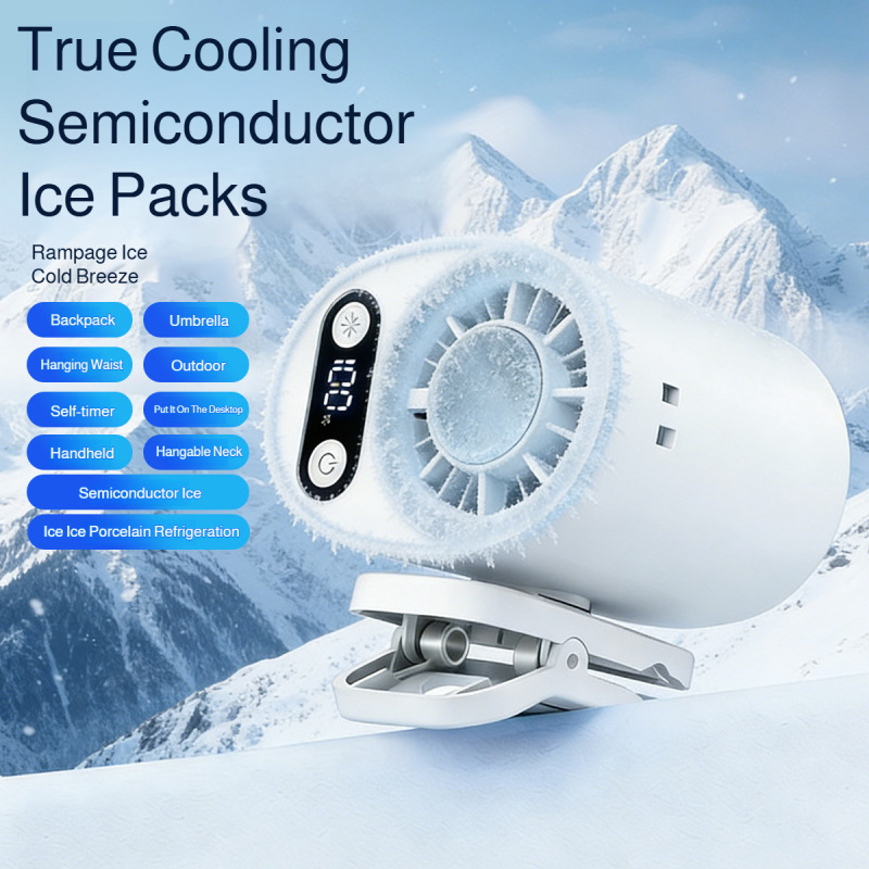 半導体冷却クリップオンファン インテリジェントデジタルディス - Outdoor Camping Air Conditioner のレビューと価格