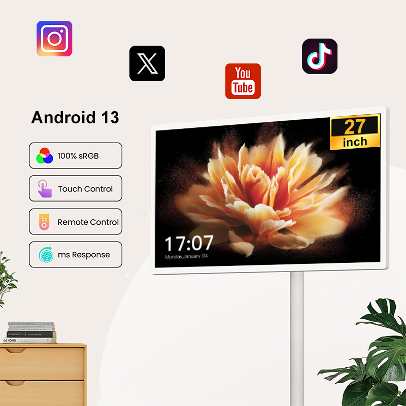 27インチ ホワイト 屋外用スマートELEDテレビ 家庭用  - Outdoor Camping Tv のレビューと価格