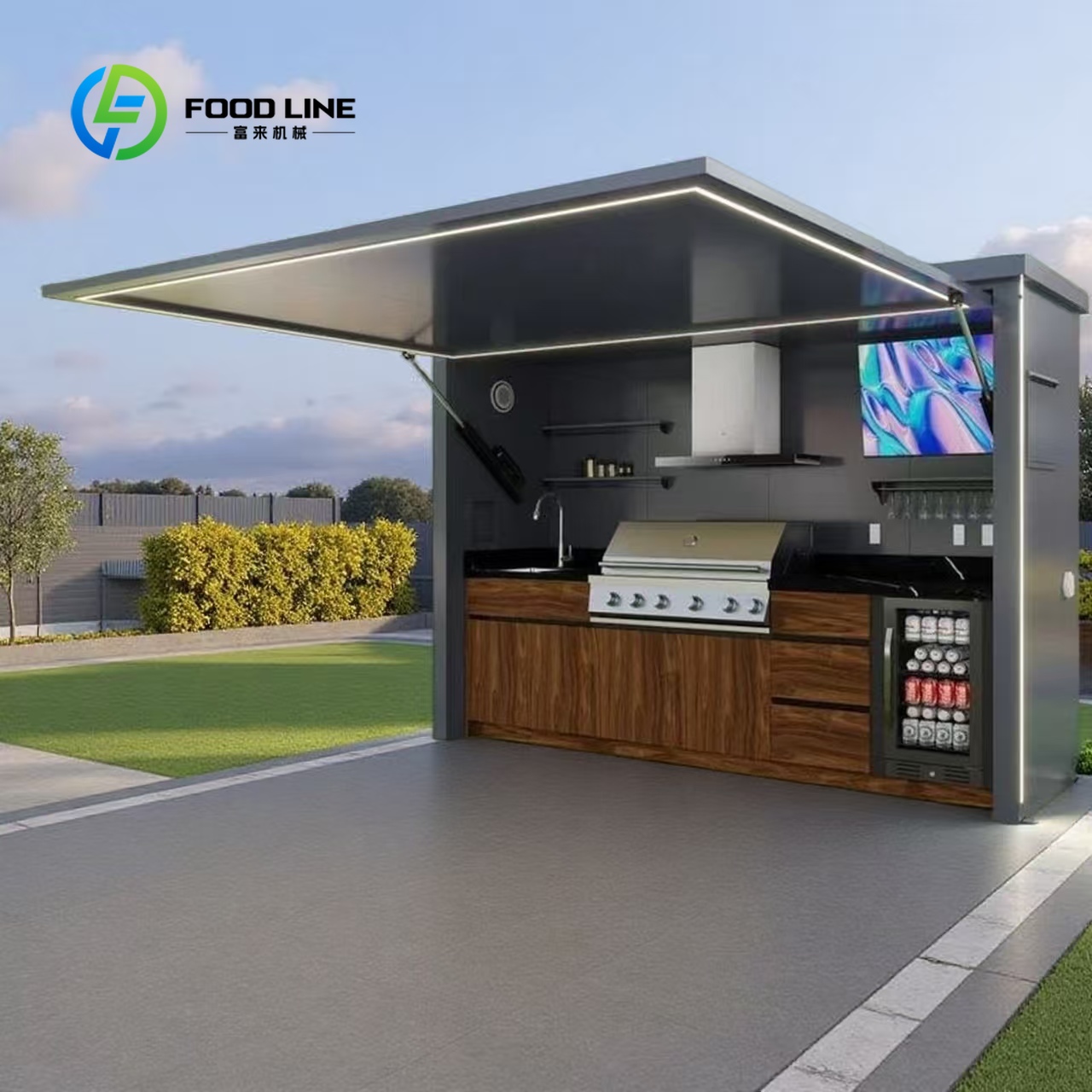 カスタマイズ可能なポータブル屋外キッチンカート（ホイールとシ - Outdoor Camping Kitchen With Sink のレビューと価格