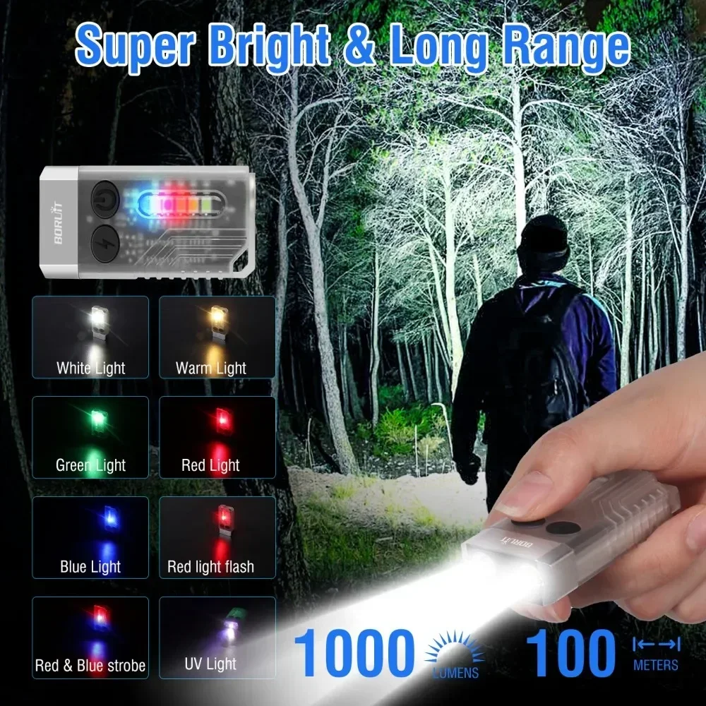 BORUiT V10 キーホルダー UV LED EDC 蛍 - Outdoor Camping Glamping のレビューと価格