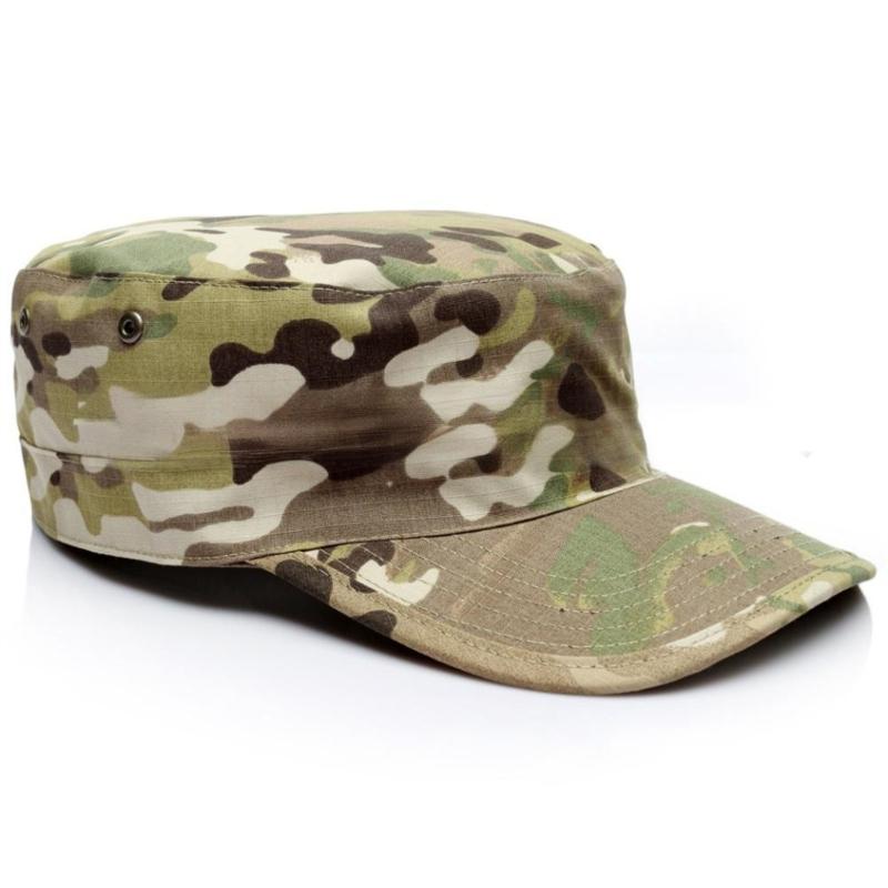屋外活動用の換気穴とスウェットバンド付きの士官候補生スタイル - Outdoor Camping Hat のレビューと価格