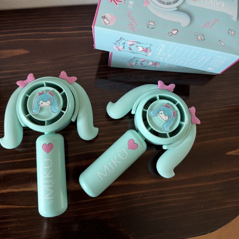初音ミクミニハンドヘルドファン冷却ファン家庭用オフィス旅行ア - Outdoor Camping Tv のレビューと価格