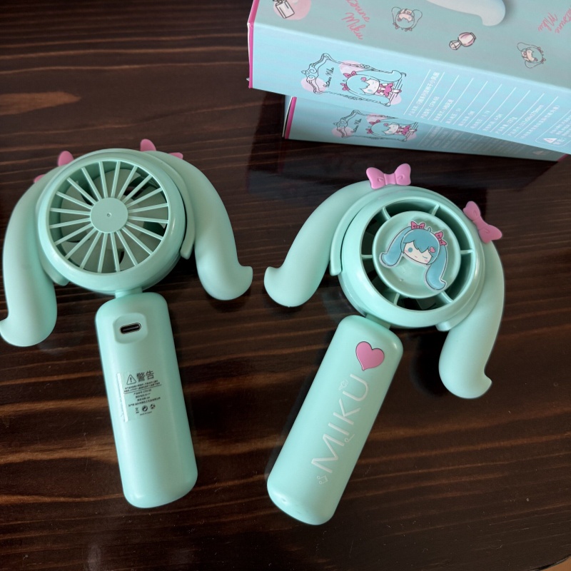 初音ミクミニハンドヘルドファン冷却ファン家庭用オフィス旅行ア - Outdoor Camping Tv のレビューと価格
