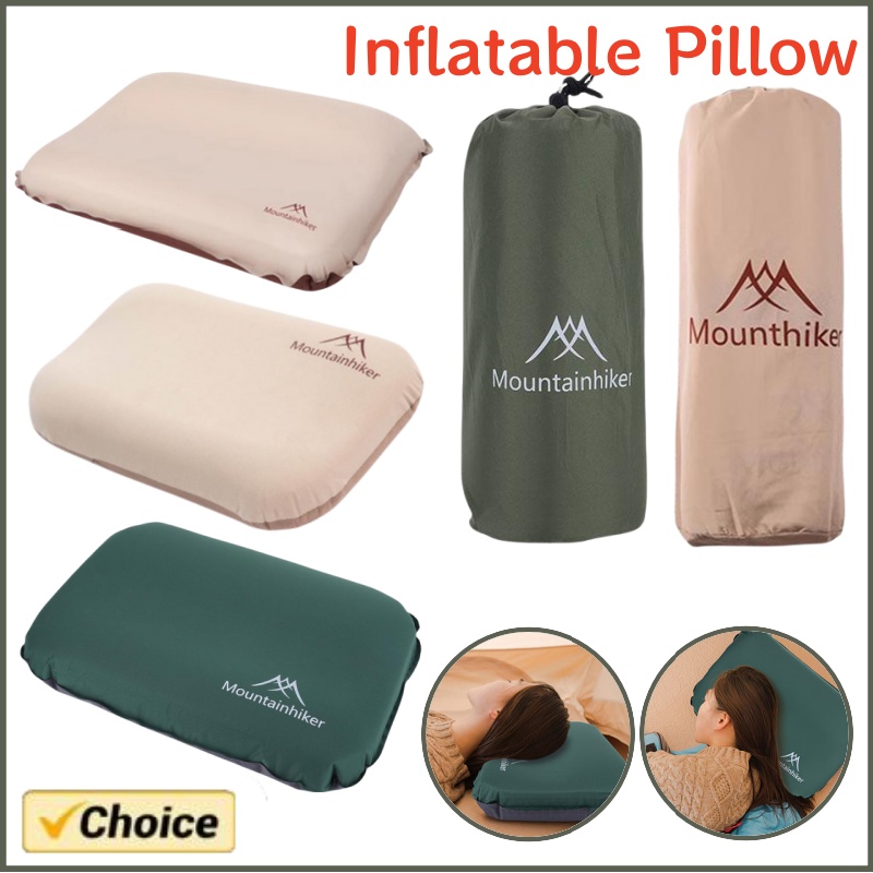 ポータブル 3D 超軽量自己膨張睡眠枕キャンプ空気枕高反発圧 - Camp Pillow Compressible のレビューと価格