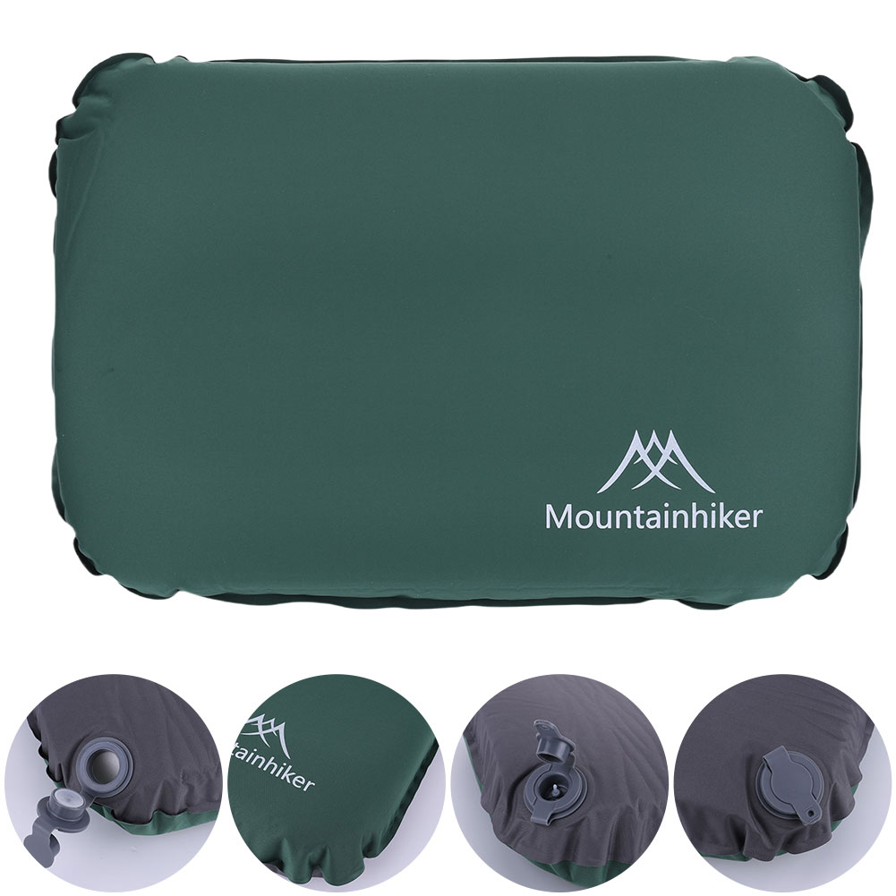 ポータブル 3D 超軽量自己膨張睡眠枕キャンプ空気枕高反発圧 - Camp Pillow Compressible のレビューと価格